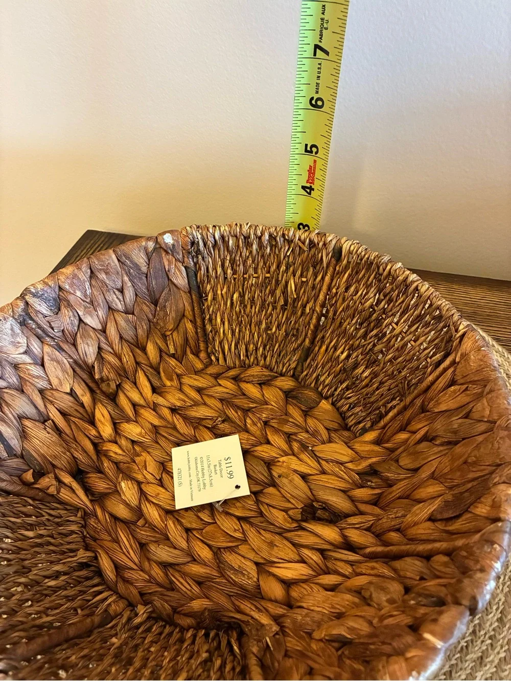Hobby Lobby Brown Braided Seagrass Nesting Baskets Set of 2
